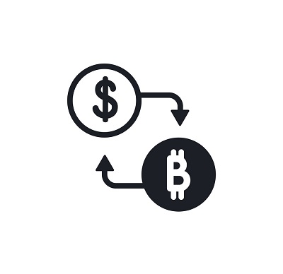crypto-exchange isolated icon. simple element illustration from general-1 concept icons. crypto-exchange editable logo sign symbol design on white background. can be use for web and mobile