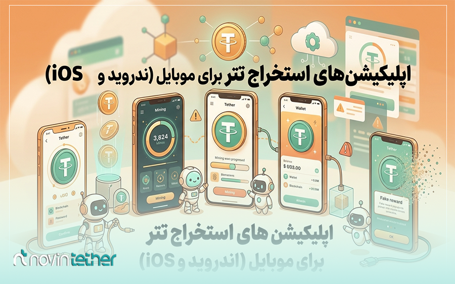 اپلیکیشنهای استخراج تتر برای موبایل (اندروید و iOS)