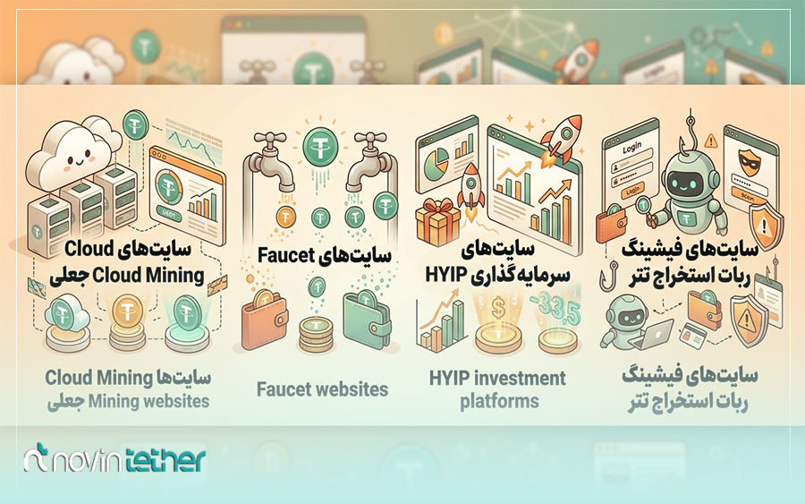 سایتها و پلتفرم های آنلاین استخراج تتر